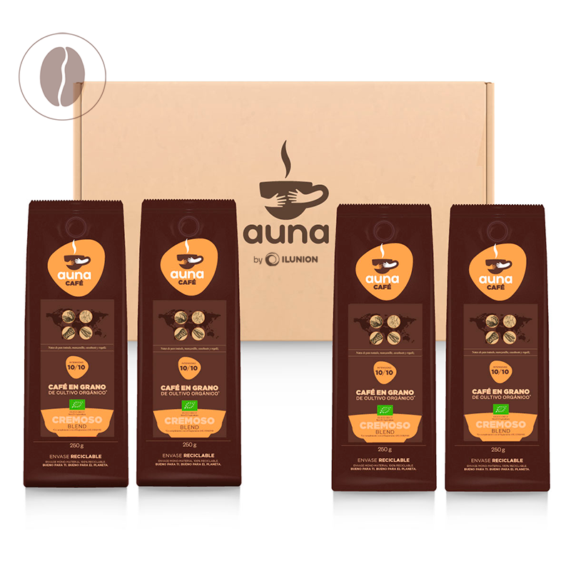 Pack Mensual Café Grano Cultivo Orgánico 250 g./ud.